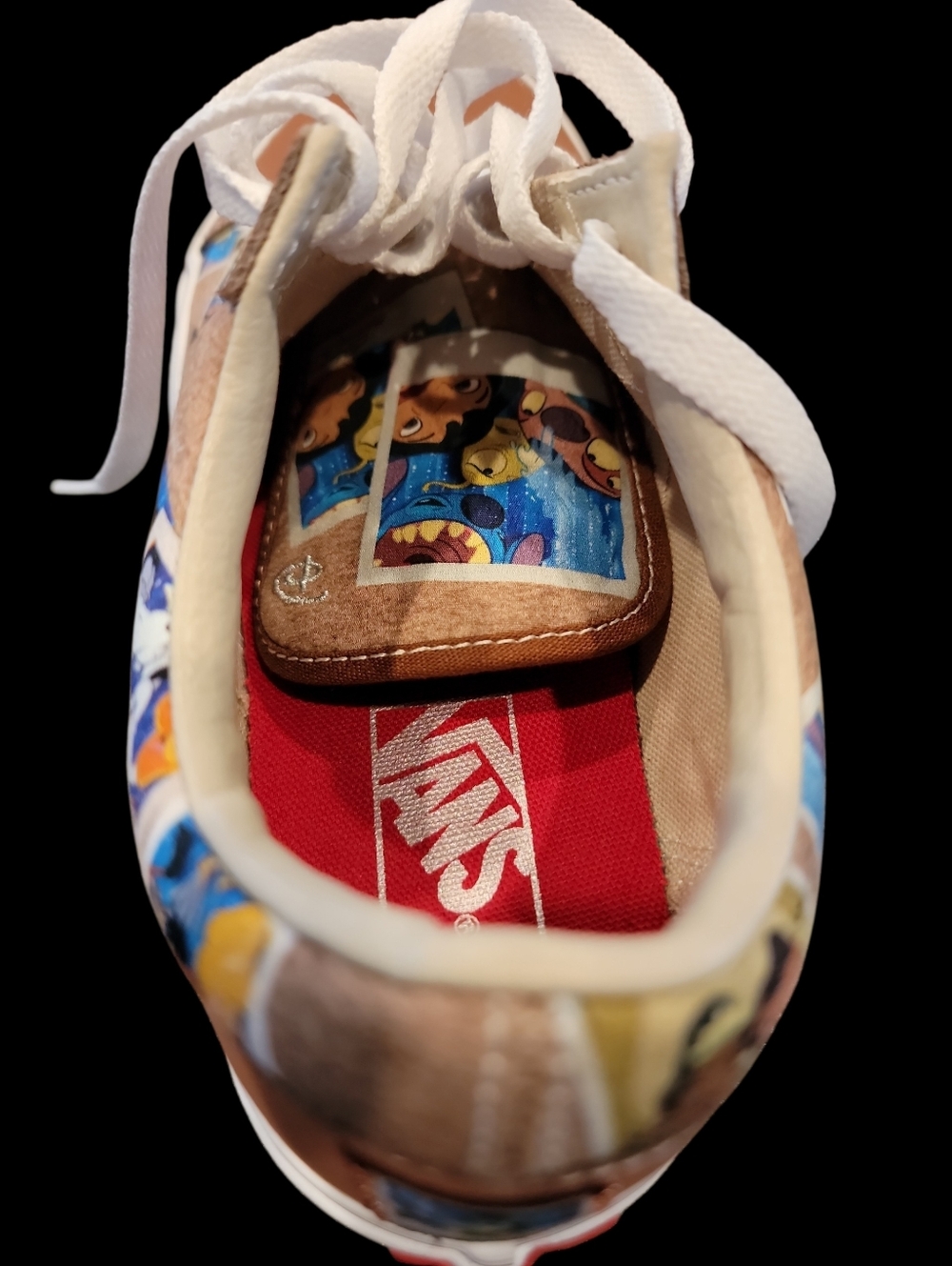 Vans x Disney Old Skool Scrapbook Sneakers Disney 100 Brown Suede Canvas - Picture 5 of 9
